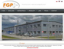 Tablet Screenshot of fgp-polska.pl